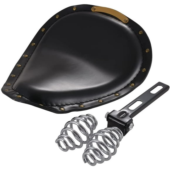 KaTur Motorcycle Solo Seat Pad Crocodile Leather Style Saddle Solo Seat Cushion for Harley/Honda/Yamaha/Kawasaki