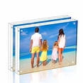 thumbnail image 1 of Meetu Acrylic Picture Frame 4x6 Tabletop Photo Frame Magnetic Double Sided Frame Free Standing Desktop for Display Document, Certificate, Photograph, Artwork in Office Room, 1 of 4
