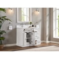 thumbnail image 3 of Legion Furniture WS2516-36-W 36 in. White Finish Solid Wood Sink Vanity, 1 in. Artificial Stone Top, 3 of 10