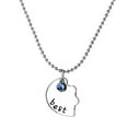 thumbnail image 6 of Yesbay 3 Pcs/Set Women Best Friends Rhinestone Heart Matching Pendant Necklace Jewelry, 6 of 7