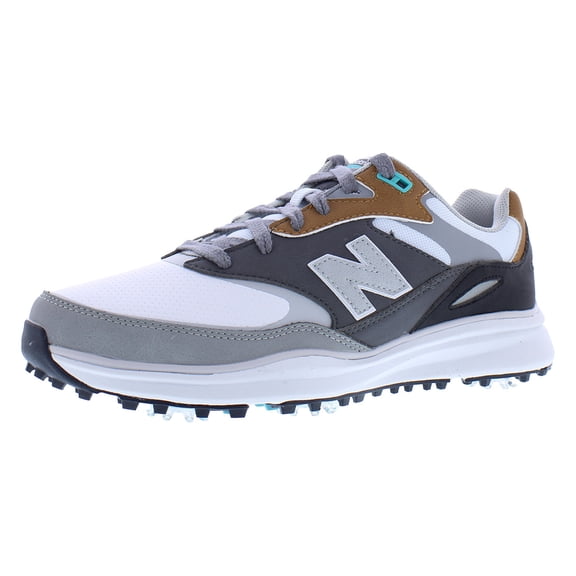New Balance Heritage Mens Golf Shoes Size 9, Color: White/Grey/Black