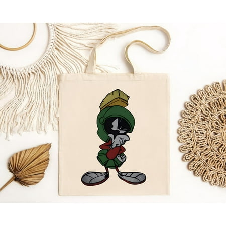 vintage Looney Tunes Men s Marvin The Martian Pose Tote Bag-TH24208
