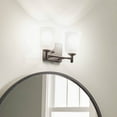 thumbnail image 4 of 45573BK Kichler Lighting Shailene - 2 Light Bath Vanity Approved for Damp Locations - with Transitional inspirations - 8.25 inches tall by 12.5 inches, 4 of 10