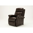 thumbnail image 7 of Resenkos Electric Power Lift Chairs Recliner, Faux Leather Upholstered Reclining Lifting Chair, Brown, 7 of 7