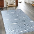 thumbnail image 2 of Area Rugs for Living Room Bedroom, Ombre 4'x6' Rug Washable Carpet Runner Indoor Outdoor, Farmhouse Stripes Modern Abstract Art Non Slip Accent Floor Mats Rug for Kitchen, Office, 2 of 8