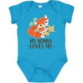 thumbnail image 3 of Inktastic My Nonna Loves Me Grandchild Cute Fox Boys or Girls Baby Bodysuit, 3 of 5