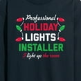 thumbnail image 3 of Instant Message - Holiday Lights Installer Christmas - Men's Long Sleeve T-Shirt, 3 of 6