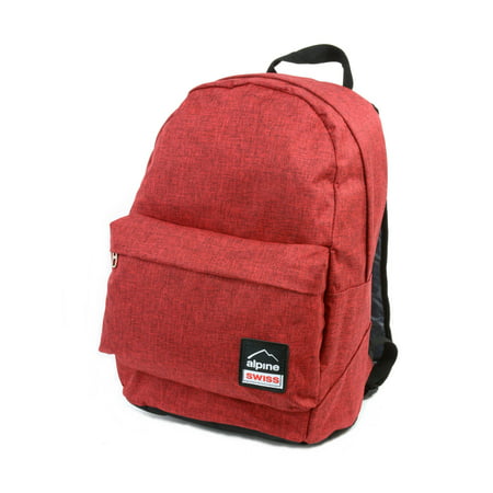 Alpine Swiss Midterm Backpack School Bag Bookbag Daypack 1 Yr Warranty Back (Best Swiss Army Backpack)