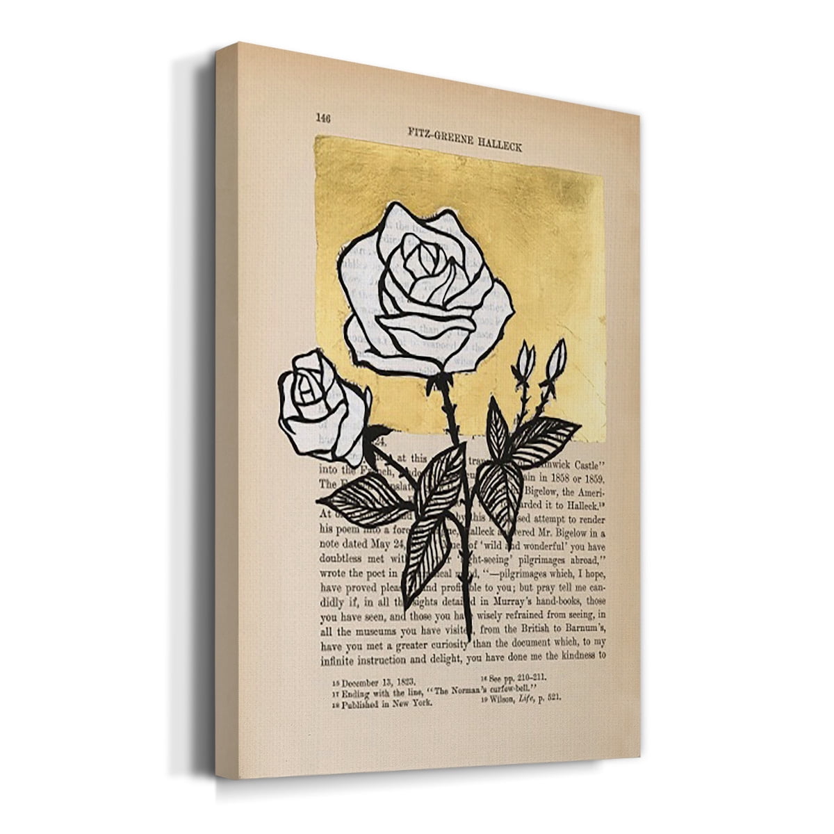 Floral Diary II Premium Gallery Wrapped Canvas - Ready to Hang