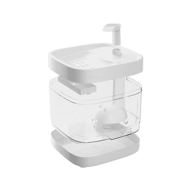 Fuente para gatos, fuente para beber para mascotas Fuente silenciosa para gatos Suministros de riego Filtro para tazón de agua Dispensador de agua