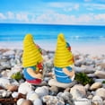 thumbnail image 6 of Tropical Beach Gnome Duo Figurine Set, Cute 6" Summer Decoration Garden Statue, 6 of 8