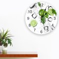thumbnail image 3 of Iced Lemon Lime Fruit Decorative Round Wall Clock Arabic Numerals Design Non Ticking Wall Clock Large For Bedrooms Bathroom（10 Inch）, 3 of 6