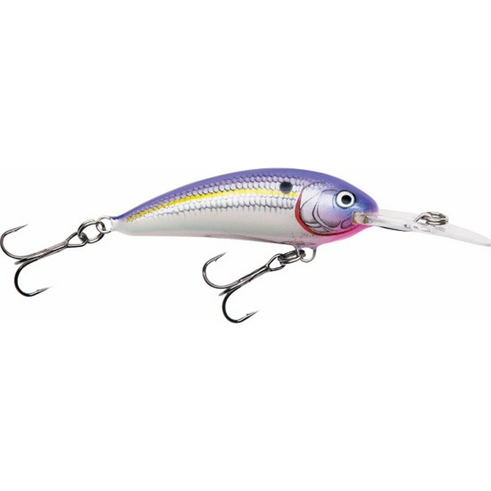 Bagley Bait 2.75" Balsa Shad Jerk Baits, Purple Shad, Size 07, 0.5 Oz