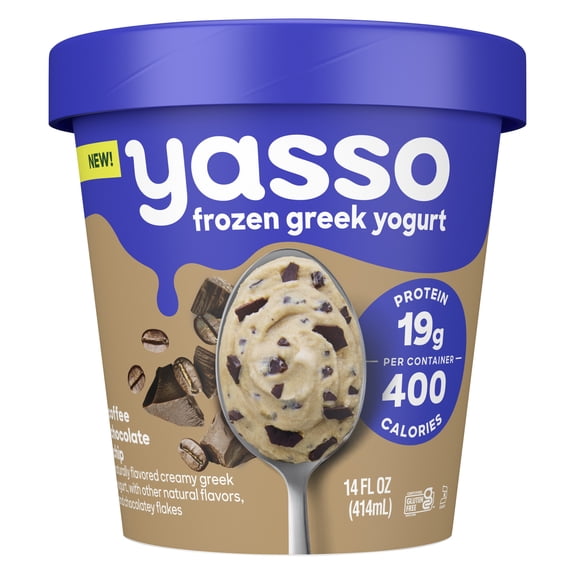 Yasso Coffee Chocolate Chip Frozen Greek Yogurt, 14 fl oz