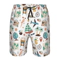 thumbnail image 3 of Goofa Travel1 Printed Mens Swim Trunks Summer Quick Dry Short Beach Swimwear Bathing Suits-Medium, 3 of 9