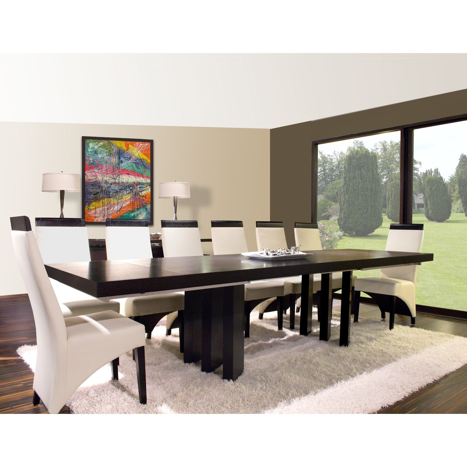 Verona Rectangular Extension Dining Table Wenge