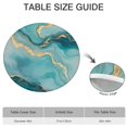 thumbnail image 6 of Blue Gold Marble Pattern Round Fitted Tablecloth with Elastic Edge,Dining Table Cover Waterproof,Outdoor Round Tablecloth for Camping,Dining,Indoor and Outdoor, 6 of 7