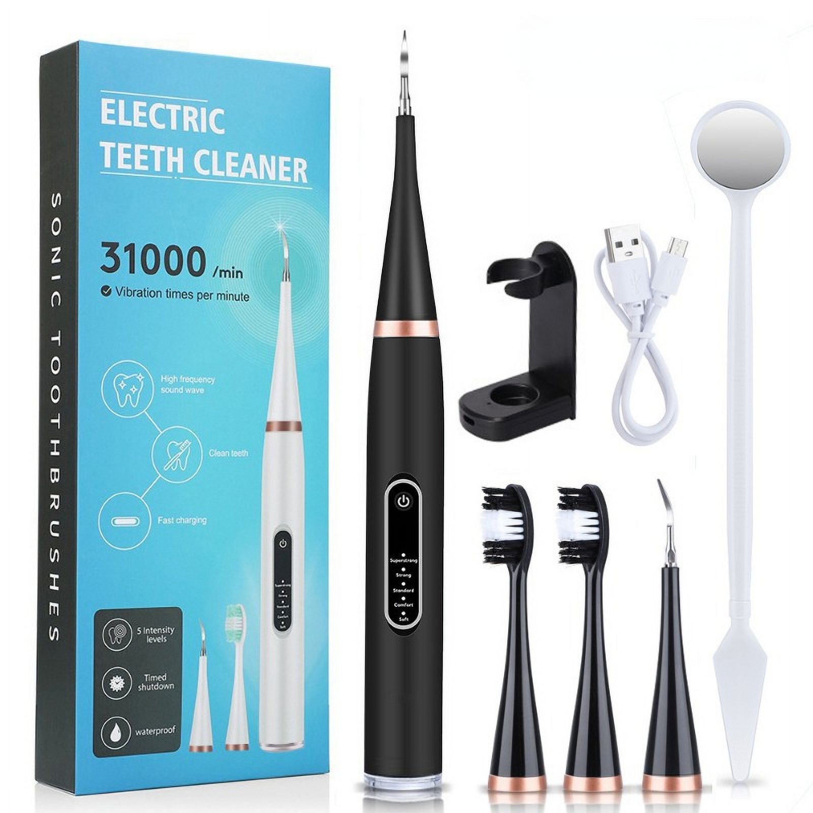 Electric ultrasonic teeth cleaner dental scaler dental tooth calculus stains tartar remover oral irrigator teeth whitening tool