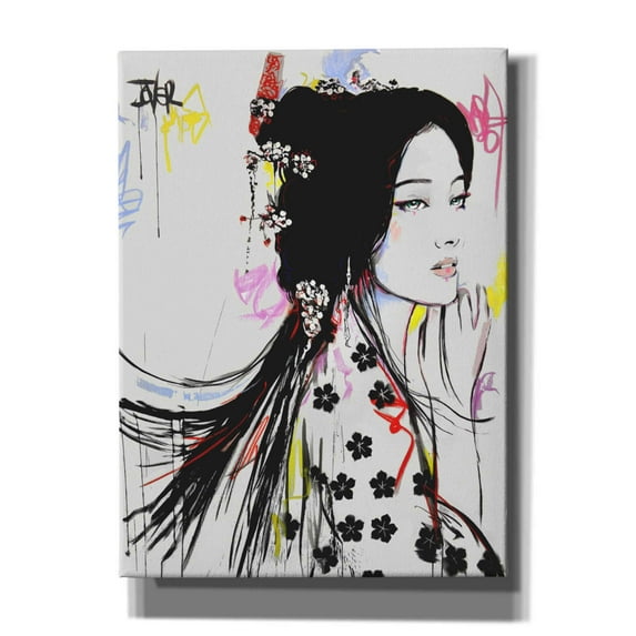 Epic Graffiti 'Jing' by Loui Jover, Canvas Wall Art, 40"x54"