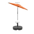 thumbnail image 3 of CorLiving 10ft Wind Resistant Tilting Patio Umbrella with Aluminum & Steel Frame & Round Base, 3 of 7
