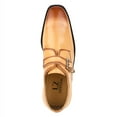 thumbnail image 4 of LIBERTYZENO Formal Shoes for Men Genuine Leather Monk strap Oxford Style Dress Shoes, Tan, 12, 4 of 7
