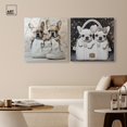 thumbnail image 3 of Glam Parisian Pups Set Acrylic Fashion Wall Decor by Art Remedy, Ready to Hang, 24 x 24, 3 of 6