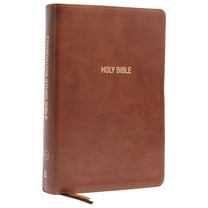 Kjv, Foundation Study Bible, Large Print, Leathersoft, Brown, Red Letter, Thumb Indexed, Comfort Print: Holy Bible, King, (Hardcover)