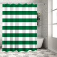 thumbnail image 4 of Merry Christmas Shower Curtain Green and White Stripes Shower Curtains for Bathroom Curtain Sets with Hooks Waterproof Fabric Bath Curtain Standard 72" X 72", 4 of 6