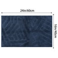thumbnail image 6 of Unique Bargains Bathroom Rugs Non Slip Bath Mat Geometric Soft Mat Washable Carpet Blue 16*24in, 6 of 6