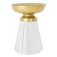 thumbnail image 2 of SAFAVIEH Dov 19 in. H Contemporary Solid Drum Side Table, Gold, 2 of 4