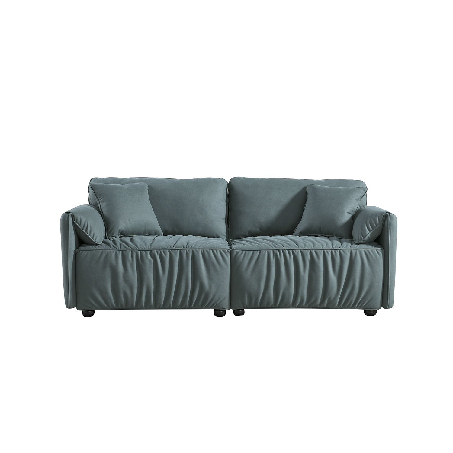 Kadyn Modern Upholstered Loveseat for Home, Sectional Sofa for Apartment Dorm, 2 Seater Living Room Sofa, Green Kadyn Modern Upholstered Loveseat for Home, Sectional Sofa for Apartment Dorm, 2 Seater Living Room Sofa, Green