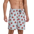 thumbnail image 5 of KLL Hand Drawn Strawberry for Men's 1-Pack Shorts,Sleep Pajama Shorts for Men Soft Pj Shorts Men's Pajama Bottoms Sleepwear -Medium, 5 of 7
