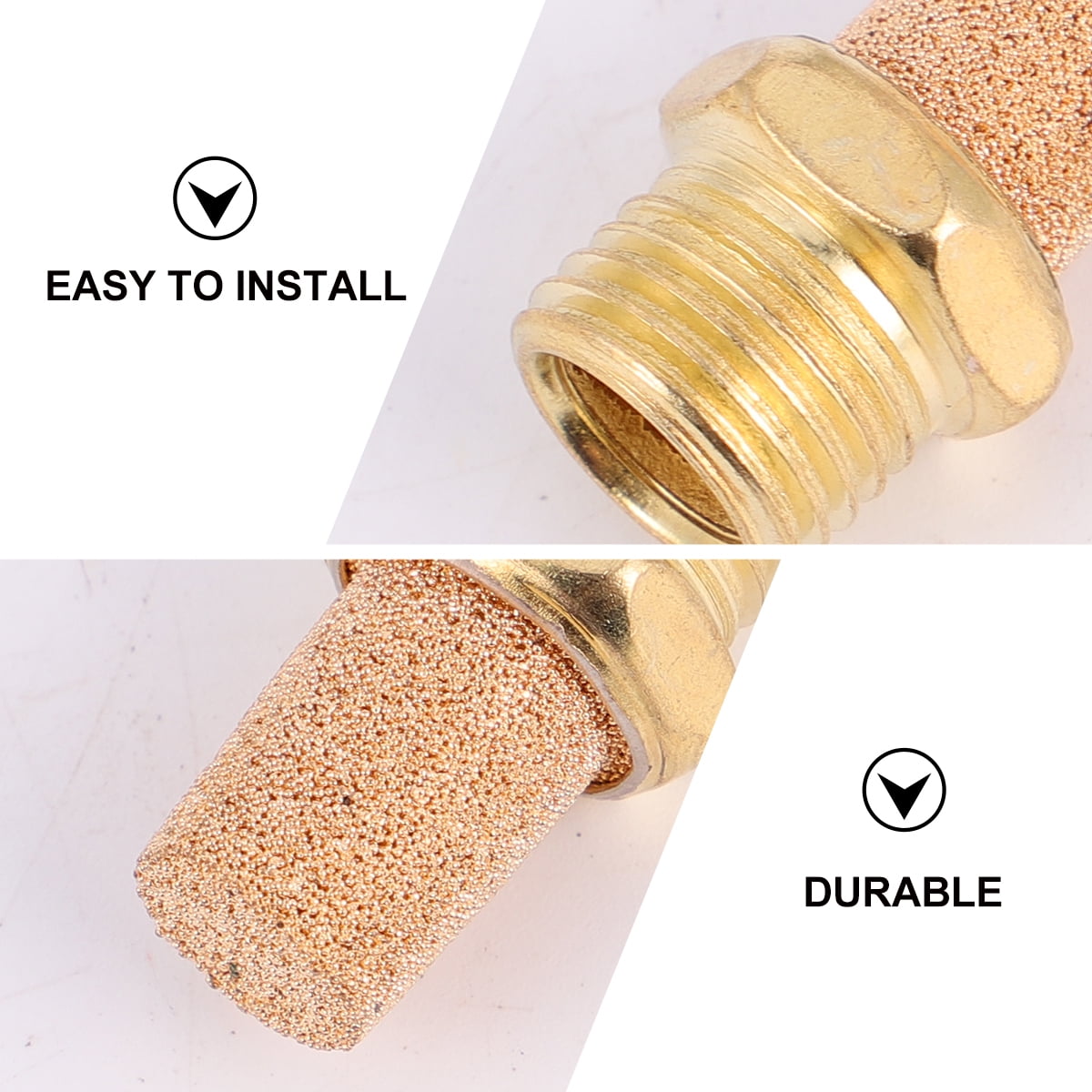 Lot De 10 Silencieux Pneumatiques En PP - Filetage G1/4 - Pour Réduire Le Bruit D'échappement Des Cylindres Et Outils Pneumatiques