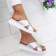 thumbnail image 2 of Sandalias de cuña con plataforma de verano para mujer, zapatillas cruzadas sin cordones, zapatos planos tipo chanclas, 2 of 4