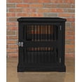 thumbnail image 2 of Contemporary Home Living 35.25" Black Rectangular Medium Slide Aside Crate and End Table, 2 of 5