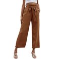 thumbnail image 2 of Seyurigaoka Women Wide Leg Pants, Elegant High Waist Loose Casual Party Street Cropped Trousers, 2 of 8