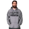 thumbnail image 4 of In My Defense I Was Left Unsupervised Unisex Plus Fleece Graphic Hoodie Brisco Brands 4X, 4 of 5