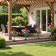 thumbnail image 4 of Estacas de jardín exterior para luces solares de loto, luces solares LED para el sendero de jardín, decoración impermeable de seda para césped en patio, 1 pack, 4 of 6