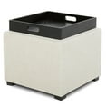 thumbnail image 4 of CHITA Storage Stool Ottoman, Foot Rest Stool Seat, Fabric in Linen, 4 of 8