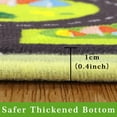 thumbnail image 5 of FairOnly 5'x7' Black Chidren Playmat Kids Play Rugs Washable Soft Area Rugs for Bedroom City Traffic Road Learning Nursery Educational Infant Toddlers Playroom Area Rug, 5 of 6