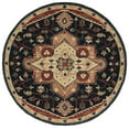 thumbnail image 2 of Safavieh Heritage Amrita Medallion Area Rug, Navy/Red, 6' x 6' Round, 2 of 10