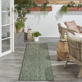 thumbnail image 4 of Nourison Horizon Indoor/Outdoor 2'2" x 8' Green Modern Rug, 4 of 9