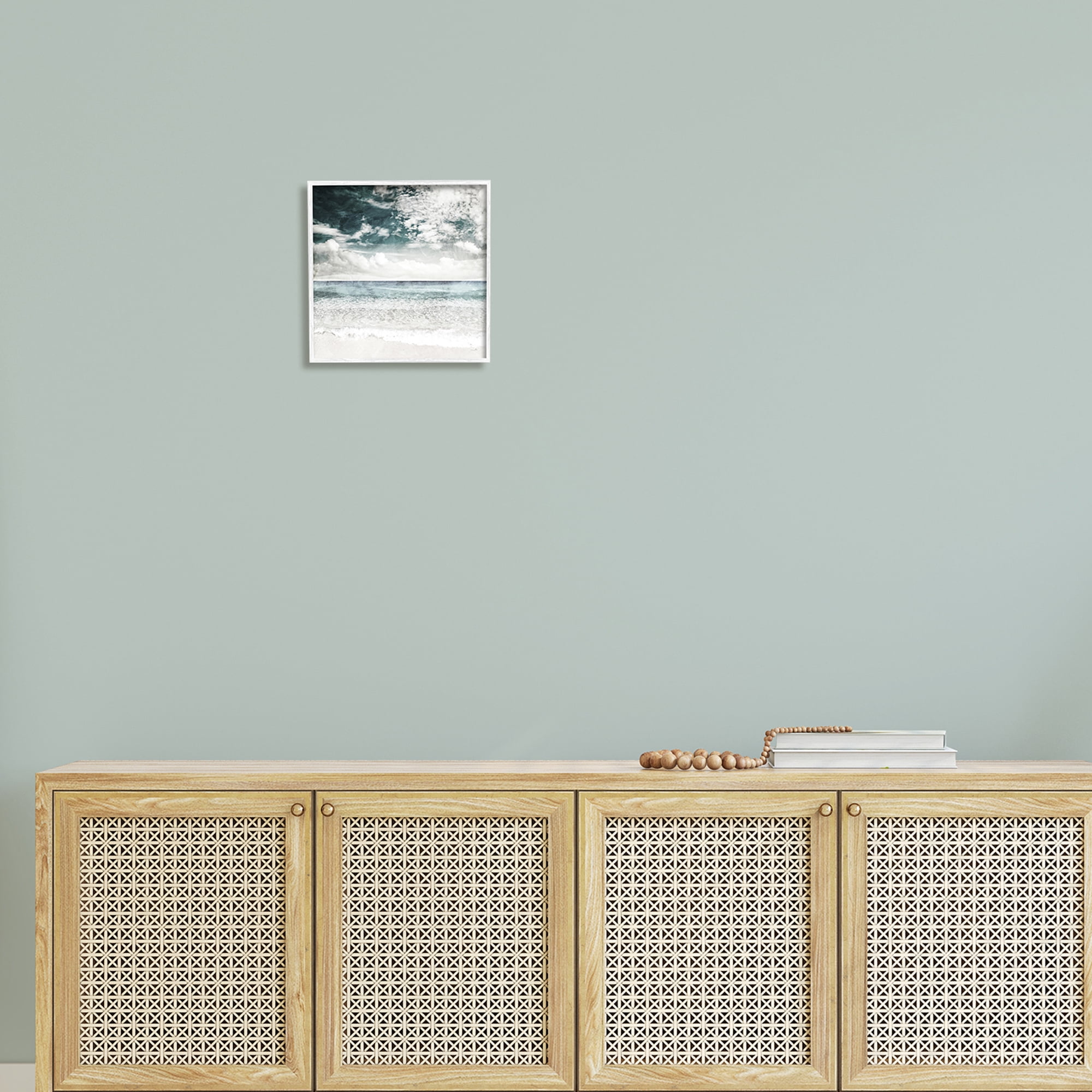 Stupell Industries Misty Beach Clouds Sea Shoreline Collage Design , 12 x 12, Design by Sophie 6