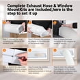 thumbnail image 5 of Acekid 8,000 BTU Portable AC - Smart - 350 Sq.Ft - 3-in-1 - Dehumidifier, Fan - Follow Me Remote, 5 of 8