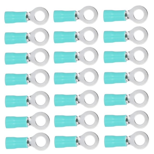Terminal de cable aislado, 100 piezas, terminal preaislado, terminal de crimpado eléctrico, terminales de crimpado de anillo, durabilidad extendida