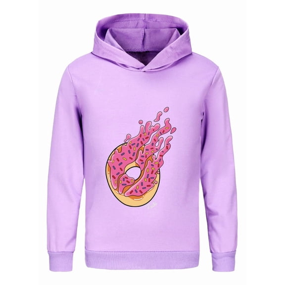 Boys Girls Preston Playz Hoodie – Lightweight Flame Graphic Pullover Sweatshirt for Kids