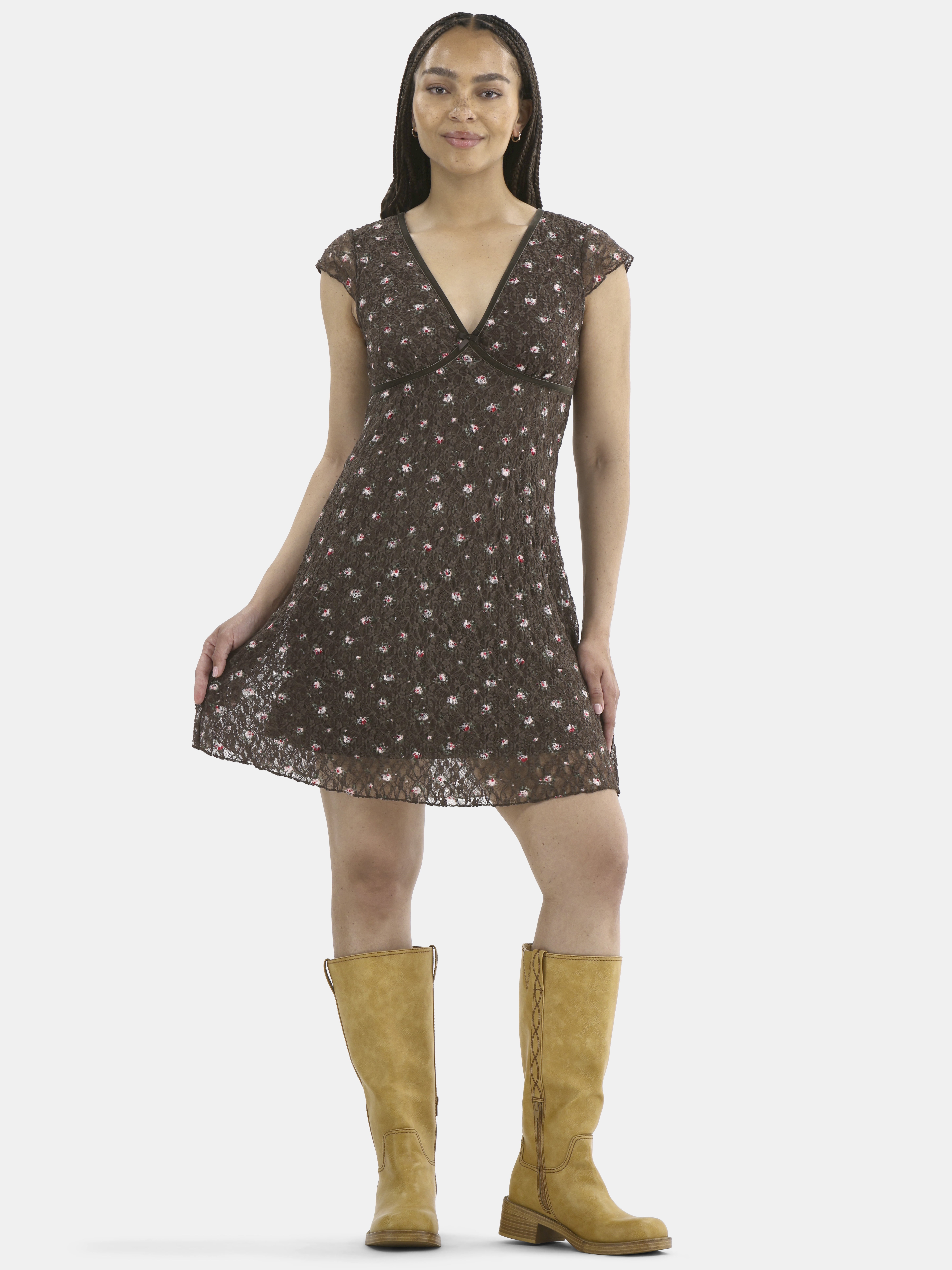 No Boundaries Lace Mini Dress, Women’s