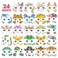 thumbnail image 2 of Tatuajes temporales Leesgel Glitter Face para niños, 24 hojas, 2 of 8