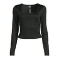 thumbnail image 5 of Madden NYC Juniors' Square Neck Top, Sizes XS-3XL, 5 of 5
