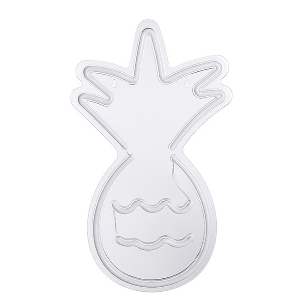 Letrero de luz de neón LED USB lámpara de noche de mesa decoración de fiesta en casa (piña)